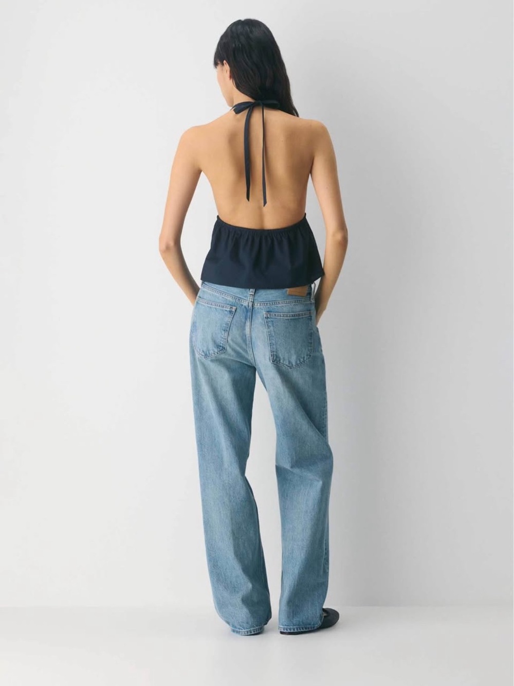 Aritzia Cotton poplin halter top / BNWT - Picture 2 of 6